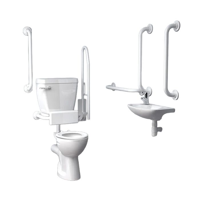 Inta Standard Doc M Pack with 6L Low Level Disabled Toilet, DM600WH Inta Standard Doc M Pack with 6L Low Level Disabled Toilet, DM600WH