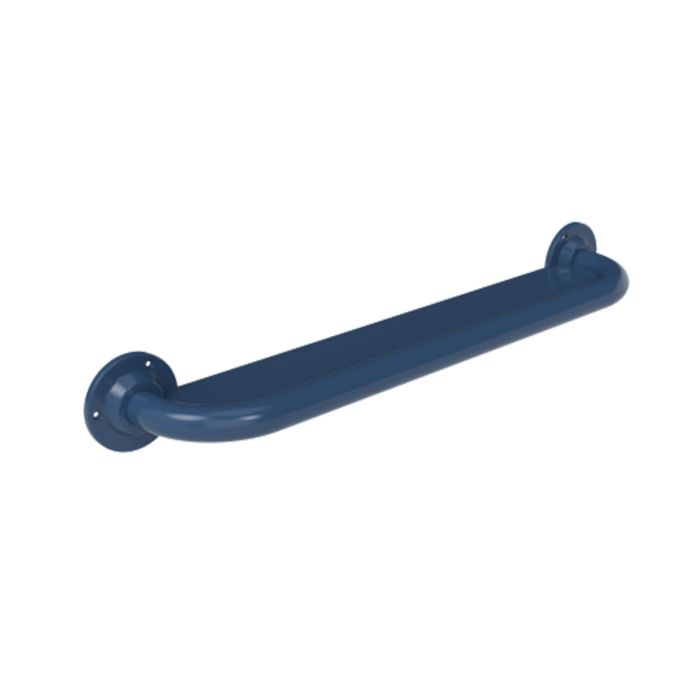 NymaCARE Anti-Ligature Stainless Steel Grab Rail 600mm - Dark Blue | Commercial Washrooms