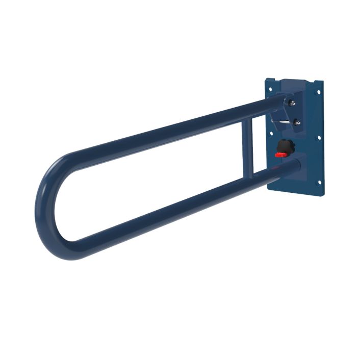 Fitzroy Of London Removable Stainless Steel Hinged Rail 800mm - Dark Blue | Commercial Washrooms