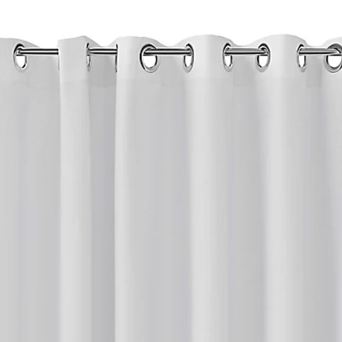 NymaCARE Weighted Polyester Shower Curtain, 1800mmX2000mm, White | Commercial Washrooms