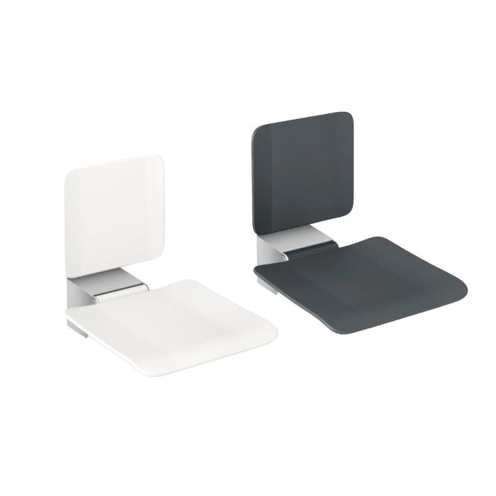 Hewi System 900 Satin Stainless Steel Hinge With Folding Shower Seat Hewi System 900 Satin Stainless Steel Hinge With Folding Shower Seat