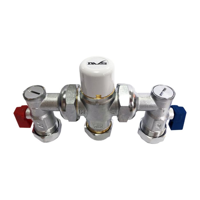 DVS Thermostatic Mixing Valve 4 in 1 TMV3 15mm/22mm | DVS DVS Thermostatic Mixing Valve 4 in 1 TMV3 15mm/22mm | DVS