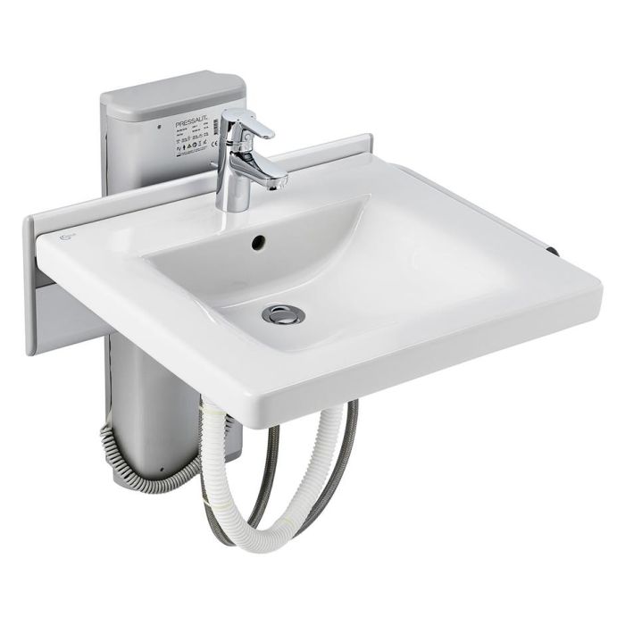 S0651(67) Care Plus washbasin mounting bracket, electrically operated by lever, vertical adjustment