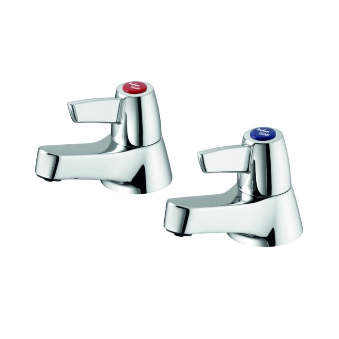 Armitage Shanks Sandringham 21 Pair of Chrome Bath Pillar Taps | Commercial Washrooms
