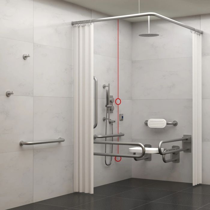 Dolphin Doc M Concealed Shower Set - Stainless Steel