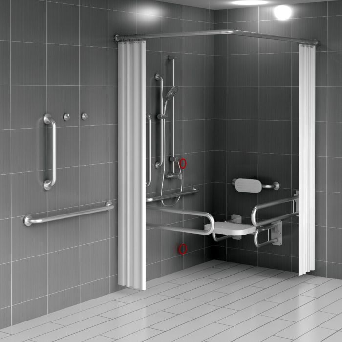Dolphin Doc M Exposed Shower Set | Commercial Washrooms