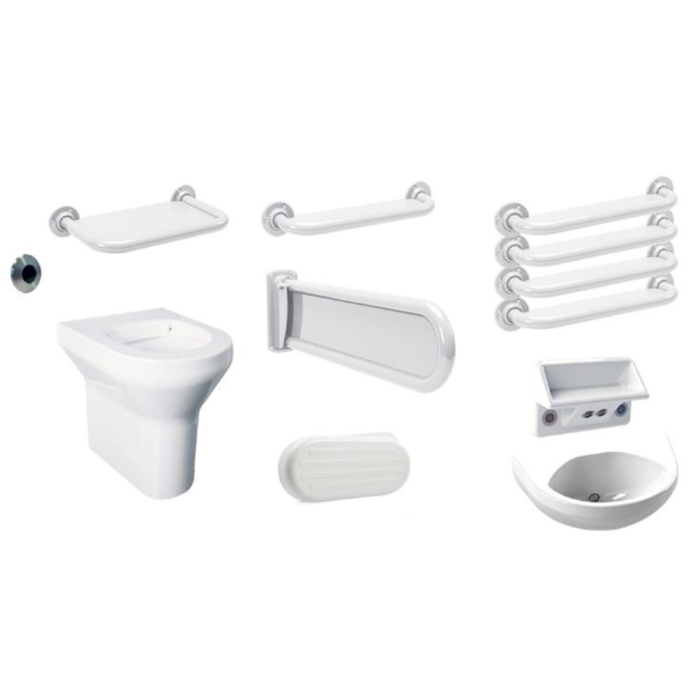 Delabie | DVS White Back to Wall Doc M Pack Ligature Resistant and Sensor Operated with Thermal Disinfection Delabie | DVS White Back to Wall Doc M Pack Ligature Resistant and Sensor Operated with Thermal Disinfection