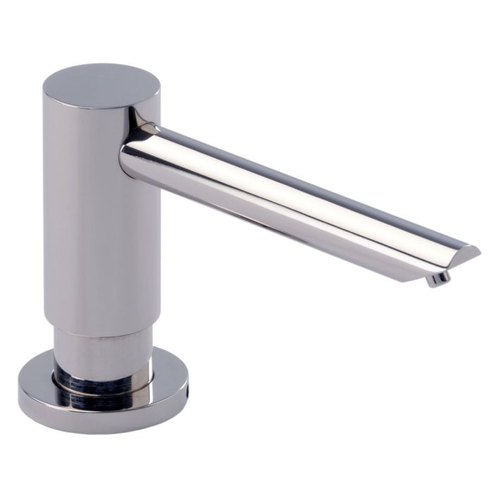 Dolphin Contemporary Counter Mounted Soap Dispenser - Satin Chrome