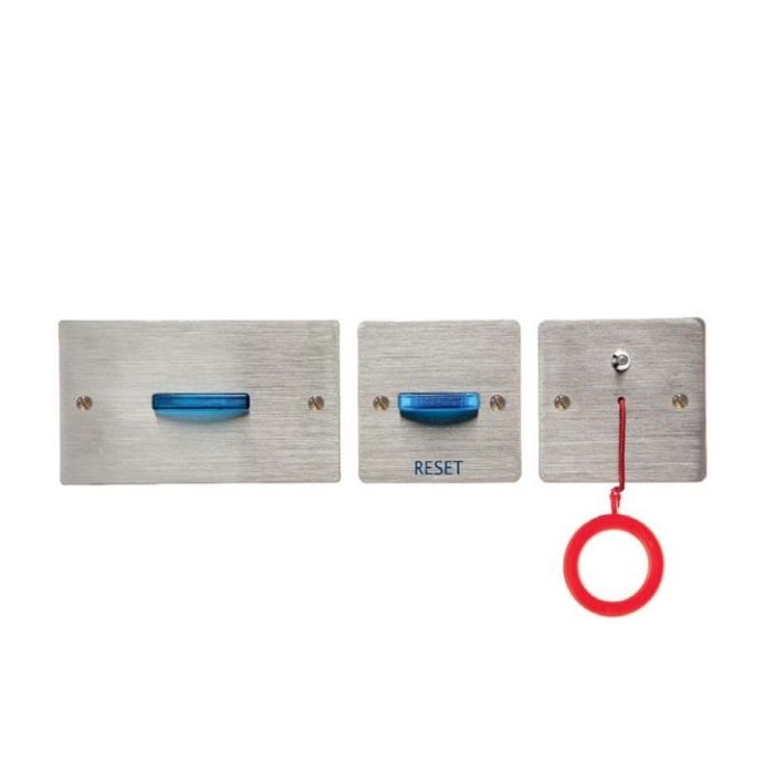 Disabled Toilet Room Alarm Kit System - Satin Stainless Steel Disabled Toilet Room Alarm Kit System - Satin Stainless Steel