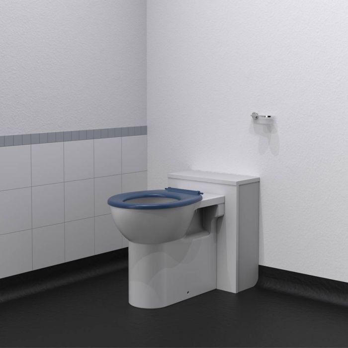Fitzroy Of London Back To Wall Doc M Ware Set with Ring Only Seat and Back Box - Dark Blue | Commercial Washrooms Fitzroy Of London Back To Wall Doc M Ware Set with Ring Only Seat and Back Box - Dark Blue | Commercial Washrooms