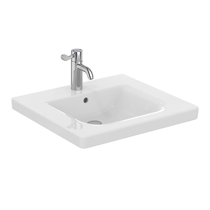 S0822(01) Edit Assist 60cm Accessible Washbasin, 1 taphole with overflow S0822(01) Edit Assist 60cm Accessible Washbasin, 1 taphole with overflow