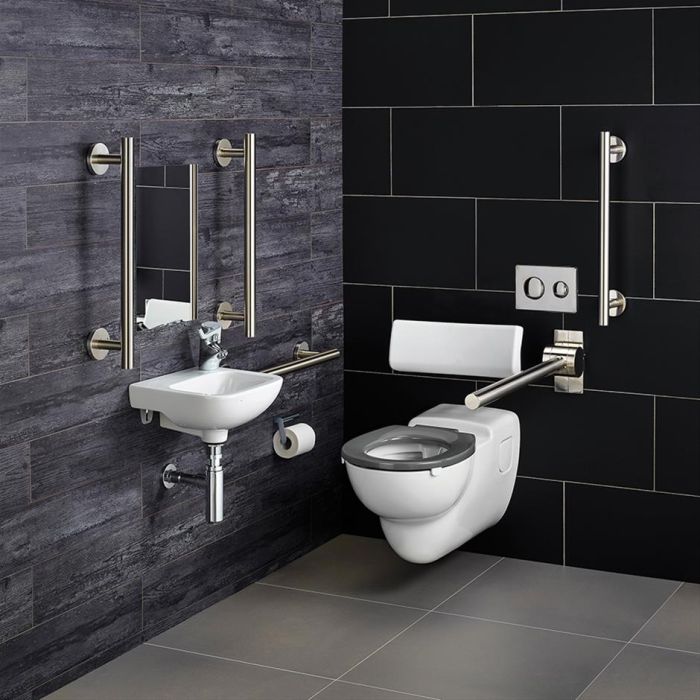 Armitage Shanks Doc-M Wall Hung Toilet Pack (Stainless Steel S9672MY) Armitage Shanks Doc-M Wall Hung Toilet Pack (Stainless Steel S9672MY)