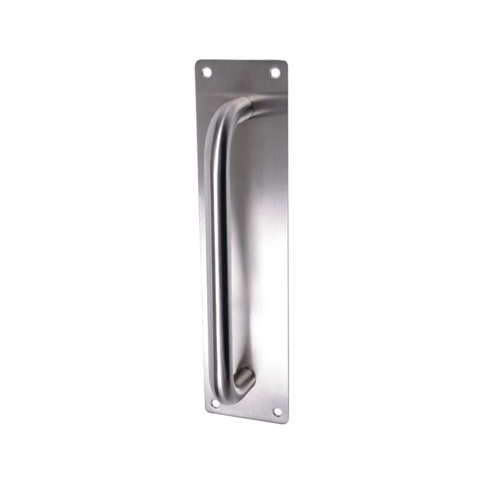 Stainless Steel Pull Handle On Mounting Plate