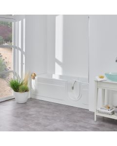Arizona Full Length 1675mm Walk-in Bath-Combined Air Spa and Light System