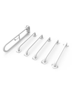 Fitzroy Of London Grab Rail Only Doc M Disabled Toilet Pack with Concealed Fixings