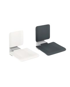 Hewi System 900 Satin Stainless Steel Hinge With Folding Shower Seat