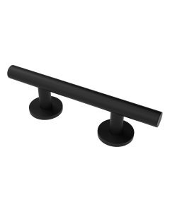 355mm Matt Black Fitzroy Of London Luxury Grab Rail, Straight, Stainless Steel, Concealed Fixings