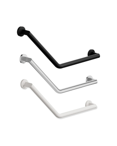 Hewi System 900 Stainless Steel Right Hand Side L-shaped Grab Rail for Disabled Washrooms