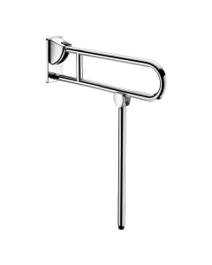 Delabie Bariatric Stainless Steel Drop-Down Rail With Leg