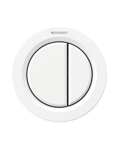 Geberit Type 01 remote flush actuation, round, pneumatic, dual flush, furniture actuator