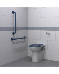 Back To Wall Ambulant Doc M Toilet Pack with Steel Concealed Fixings - Fitzroy Of London