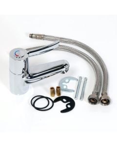 Fitzroy Of LondonPolished Chrome Sequential Basin Disabled Mixer Tap | Fitzroy Of London