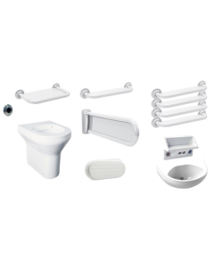 Delabie | DVS White Back to Wall Doc M Pack Ligature Resistant and Sensor Operated with Thermal Disinfection