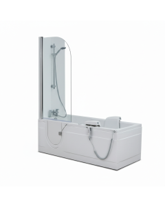 Montana Full Length Walk-in Bath With Power Lift Seat-Combined Air Spa and Light System