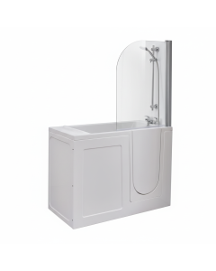 Georgia Midi - Length 1245mm Walk-in Bath-Combined Air Spa and Light System
