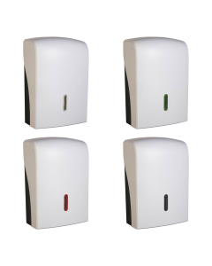 Halo White Plastic Paper Handtowel Dispenser