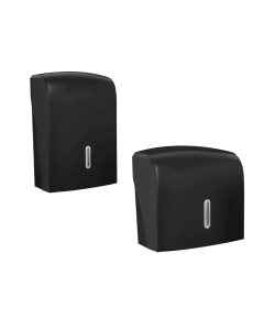 HALO Black Hand Towel Dispenser (Silver Window)