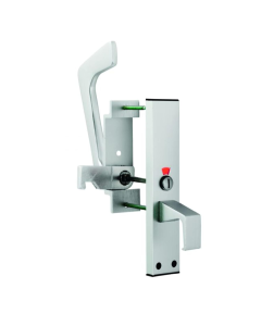Disabled Toilet Door Lock - Satin Anodised Aluminium