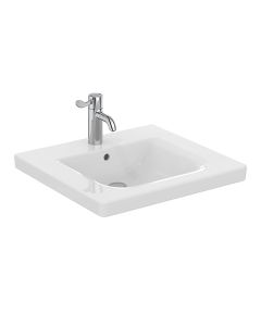 S0822(01) Edit Assist 60cm Accessible Washbasin, 1 taphole with overflow