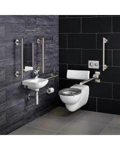 Armitage Shanks Doc-M Wall Hung Toilet Pack (Stainless Steel S9672MY)