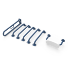 Grab Rail Only Doc M Toilet Pack with Steel Exposed Fixings and Back Rest - Fitzroy Of London