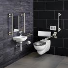 Armitage Shanks Doc-M Wall Hung Toilet Pack (Stainless Steel S9672MY)