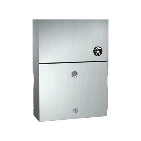 ASI Lockable Sanitary Napkin Disposal Unit | Commercial Washrooms