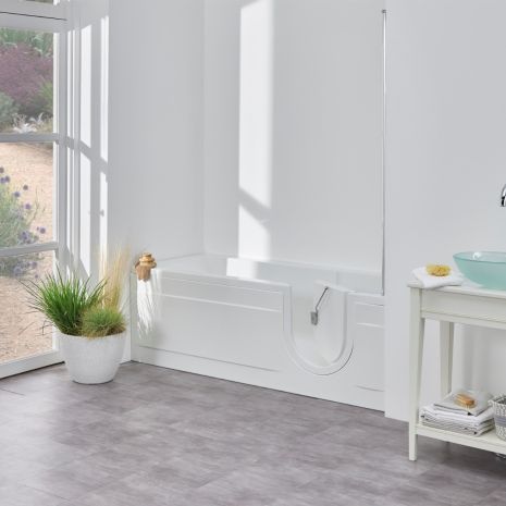 Arizona Full Length 1675mm Walk-in Bath-Combined Air Spa and Light System
