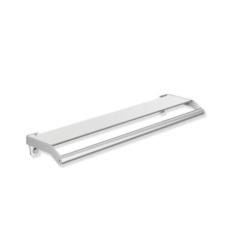 Hewi System 900 Glass and Stainless Steel Shelf With Grab Rail