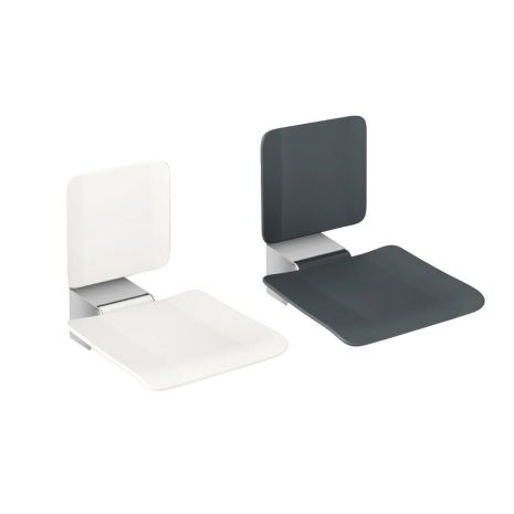 Hewi System 900 Satin Stainless Steel Hinge With Folding Shower Seat