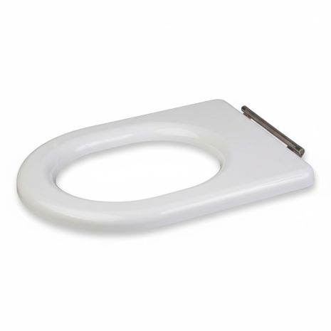 White RAK-Compact Special Needs Seat Ring for Rimless Toilet Pans | Commercial Washrooms