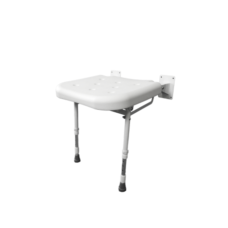 PCSS1 Wall Mounted Folding Seat c/w Legs - No Pad