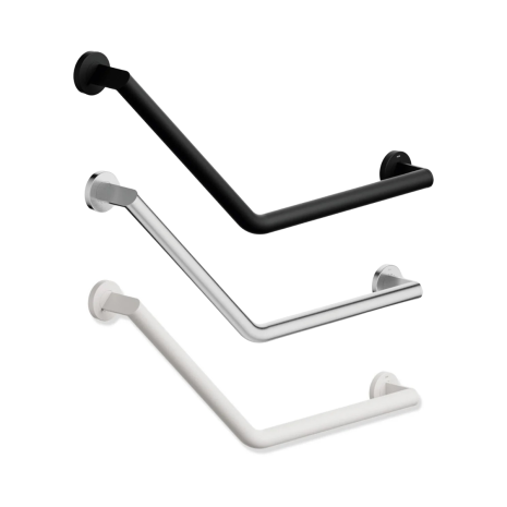 Hewi System 900 Stainless Steel Right Hand Side L-shaped Grab Rail for Disabled Washrooms