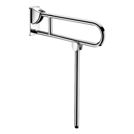 Delabie Bariatric Stainless Steel Drop-Down Rail With Leg