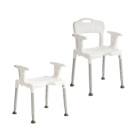 Etac Swift Shower Stool with Arm Support and Optional Back Support
