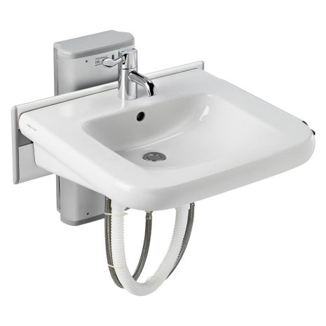 S0652(67) Care Plus washbasin mounting bracket, gas cell counter-balanced with lever lock, vertical adjustment
