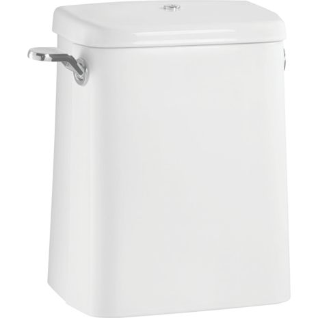 Twyford Avalon/Sola Close Coupled Lever Toilet Cistern with Security Fastener, AV2668WH