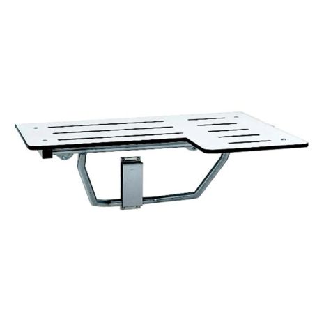 Bobrick Compact Grade Laminate Reversible Folding Shower Seat for Disabled Washroom
