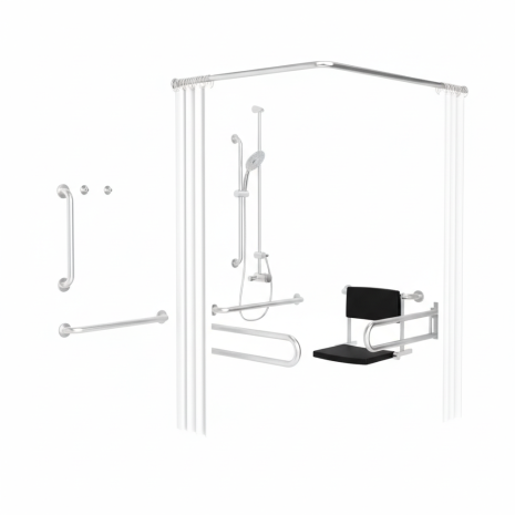 Dolphin Prestige Accessible Concealed Shower Set