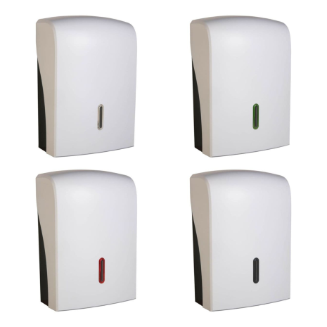 Halo White Plastic Paper Handtowel Dispenser
